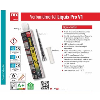 Injektionsmörtel TOX Liquix Pro V1 styrolfrei 300ml