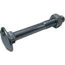 DIN 603 Schlossschrauben galv. verzinkt mit Muttern M6x65 mm (50) Stück