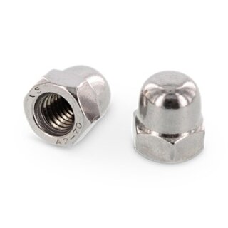 Hutmutter DIN 1587 hohe Form Edelstahl A2 M10