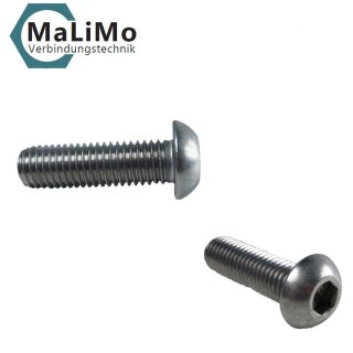 Linsenschrauben ISO 7380-2 Edelstahl VA ISK Flansch Flanschschrauben 304ciL2 E - Foto 8