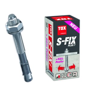 1 Stück TOX S-Fix Plus Bolzenanker verzinkt M12x140/48+63