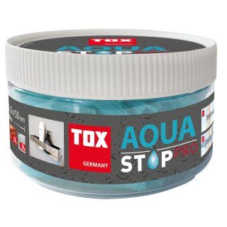 40 St&uuml;ck TOX Aqua Stop Pro abdichtender Allzweckd&uuml;bel 6x38 + Schrauben 4,5x50 mm in Runddose