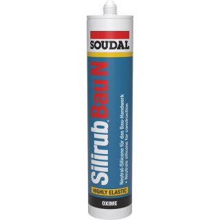 SOUDAL Silirub Bau N Weiss Bausilikon Silikon 300ml MHD 11/23