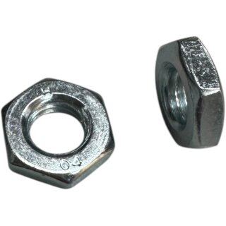 DIN 439 Sechskantmuttern niedrige Form Kl. 4 galvanisch verzinkt M4   / 100 Stück