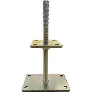 Stützenfuß Pfostenträger höhenverstellbar M20x300 mm galvanisch verzinkt