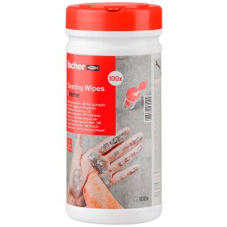 100 Stück fischer Reinigungstücher Cleaning Wipes Xtreme