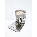 Winkelverbinder mit Sicke Edelstahl 70x70x55 mm