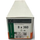 50 Stück JD Plus Konstruktionsschrauben 8x360...