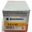 250 Stück 3,9x45 Gipsplattenschrauben Feingewinde...