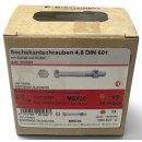 10 Stück Dresselhaus DIN 601 4.8 M8x20 verzinkt Sechskantschrauben Mu mit Schaft